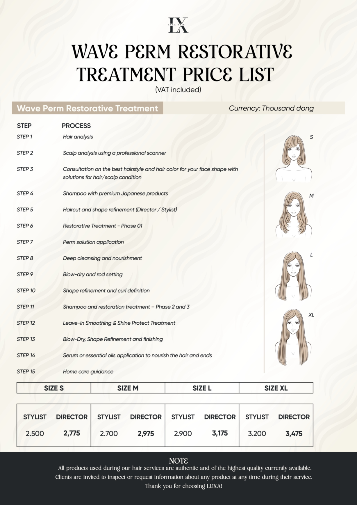 English Menu